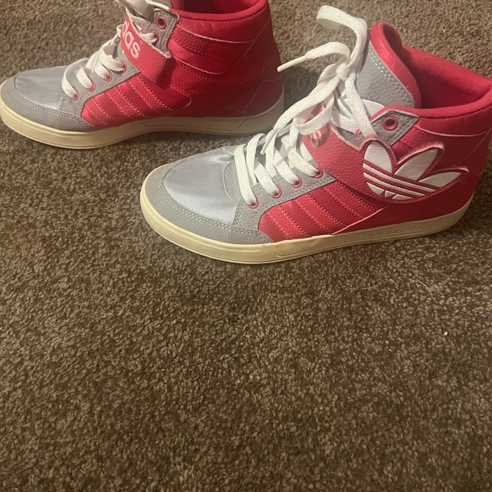 adidas Kids Sneakers Red and Gray